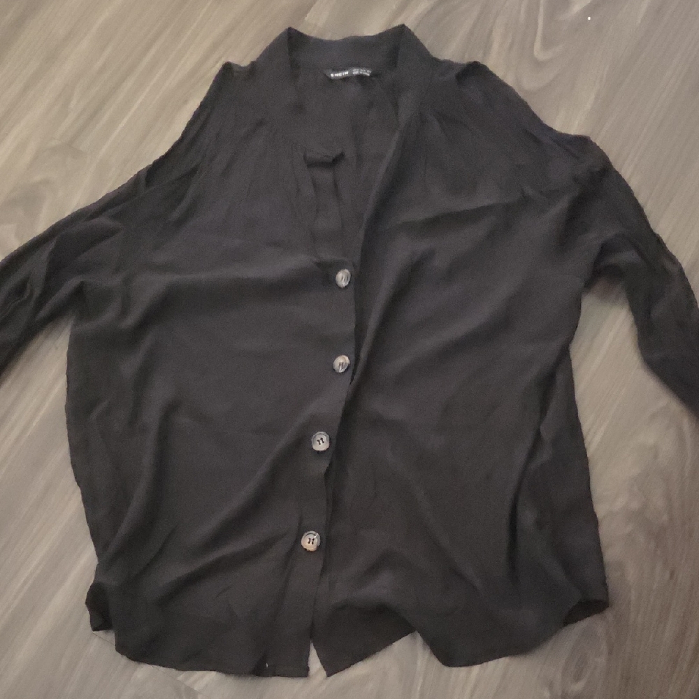 SHEIN Classic Black Blouse